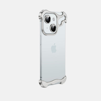 iPhone 15 Luxury Titanium Bumper Protection With Camera Ring