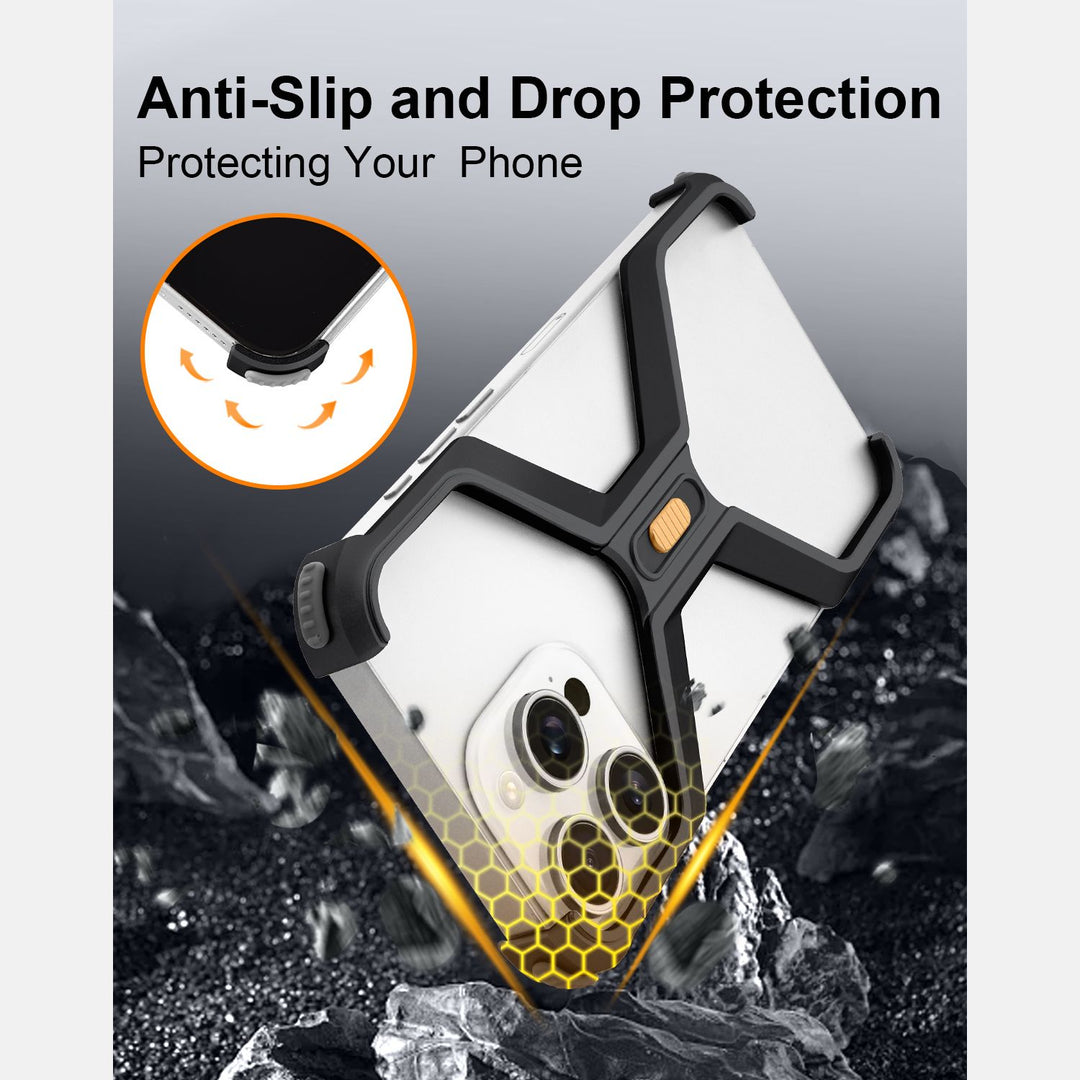 iPhone 16 ProMax Back Cover / Titanium X Shape Bumper Case