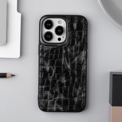 iPhone 13 Pro Stone Series Genuine Leather Case