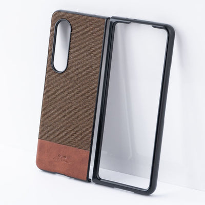 Galaxy Z Fold 3 British Series Leather Case