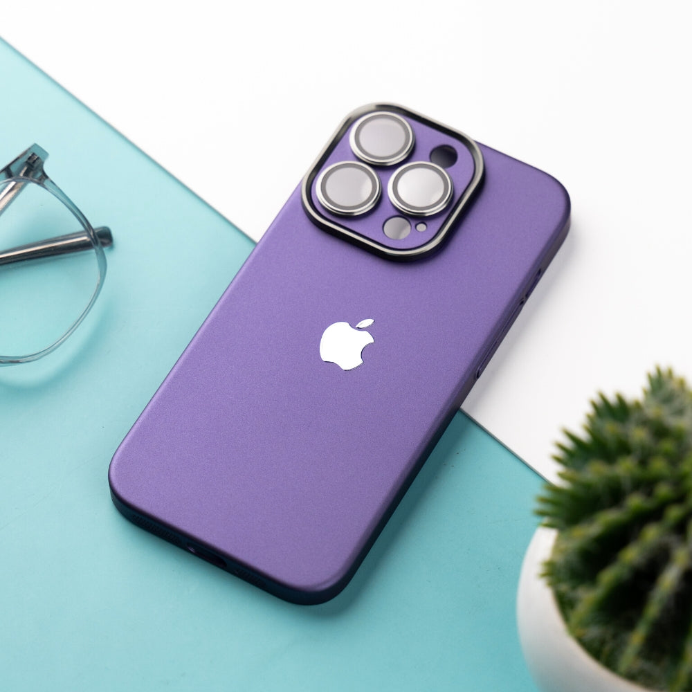 iPhone 14 Pro Back Cover / Luxury Frosted Case with Camera