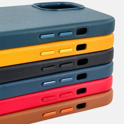 Luxury Leather Mag-Safe Support Magnetic Case For iPhone 12 Series