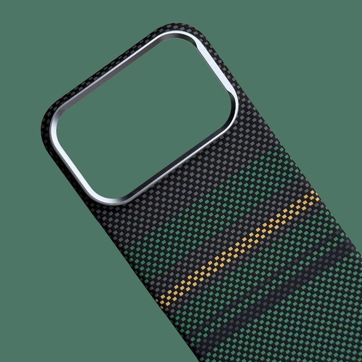 iPhone 17 ProMax Back Cover / Premium Carbon Fiber Texture Magsafe Case