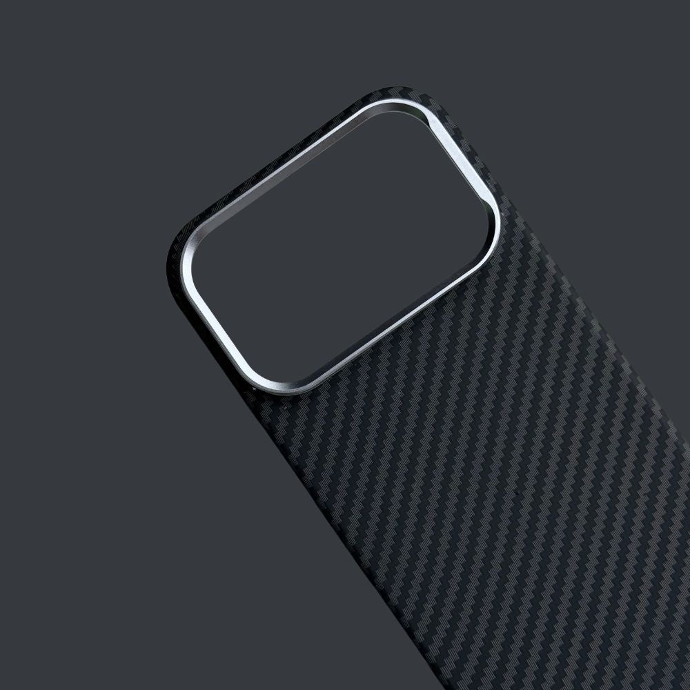 iPhone 17 ProMax Back Cover / Premium Carbon Fiber Texture Magsafe Case