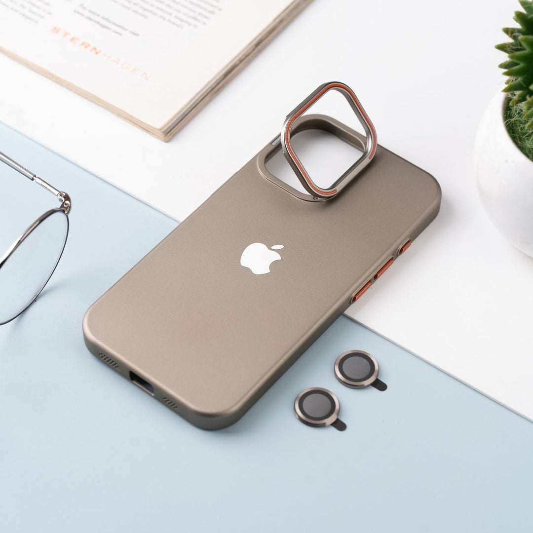 iPhone 16 Luxury Frosted Case With Camera Protection