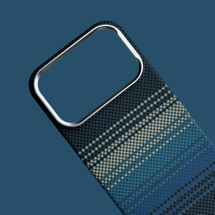 iPhone 17 ProMax Back Cover / Premium Carbon Fiber Texture Magsafe Case