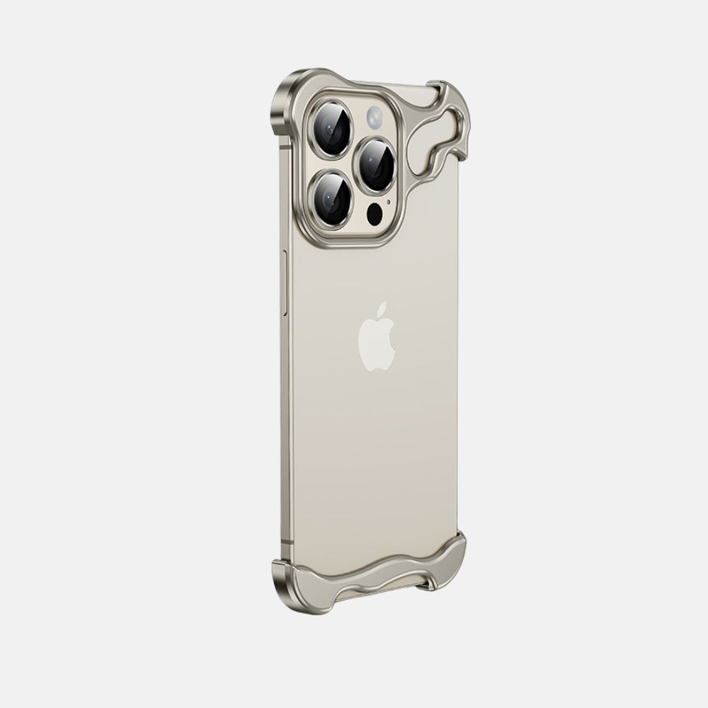 iPhone 15 ProMax Back Cover / Luxury Titanium Bumper Protection With Camera Ring