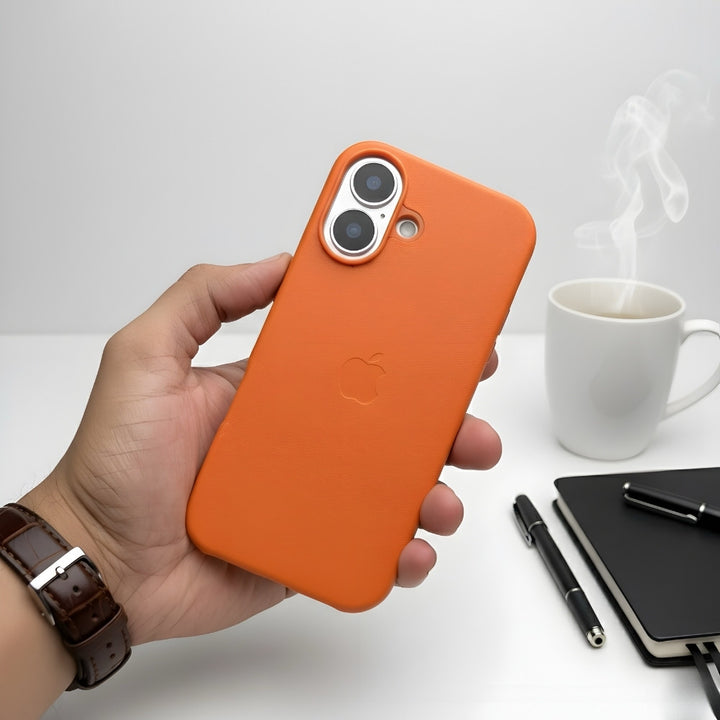 iPhone 16 Back Cover / OG Masgafe Leather Case