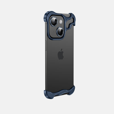 iPhone 14 Luxury Titanium Bumper Protection With Camera Ring