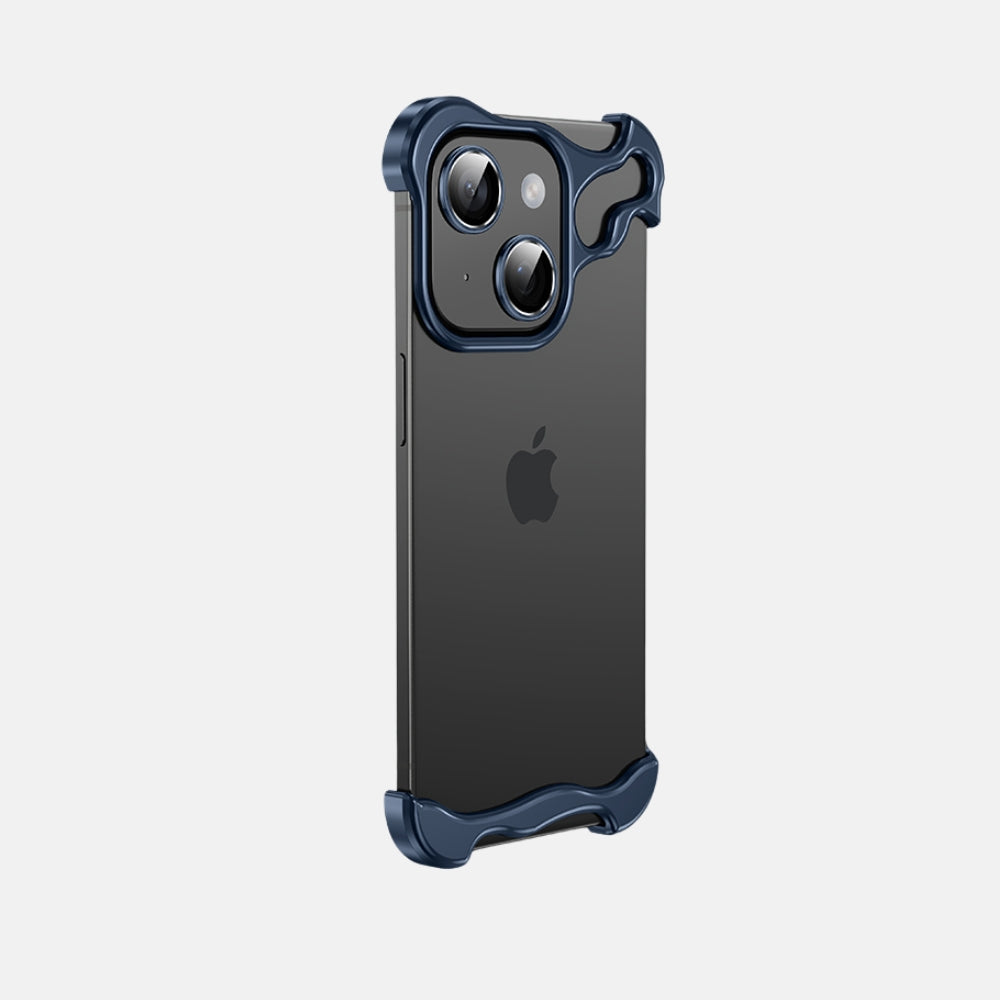 iPhone 15 Luxury Titanium Bumper Protection With Camera Ring