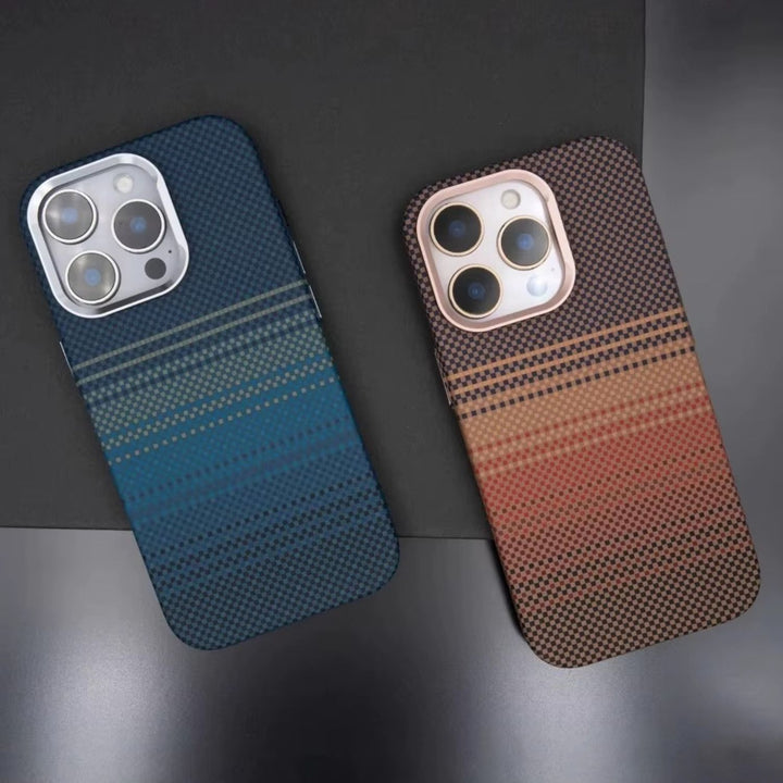 Premium Carbon Fiber Texture Magsafe Matte Case For iPhone 16 Series