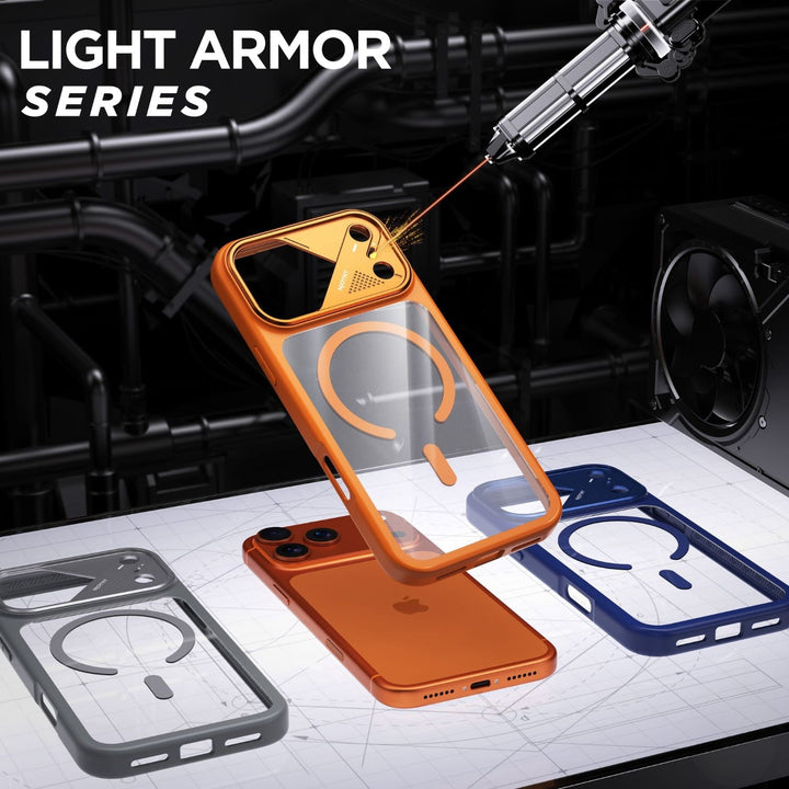 iPhone 17 ProMax Light Armor Case With Uniquely-Shaped Camera Frame
