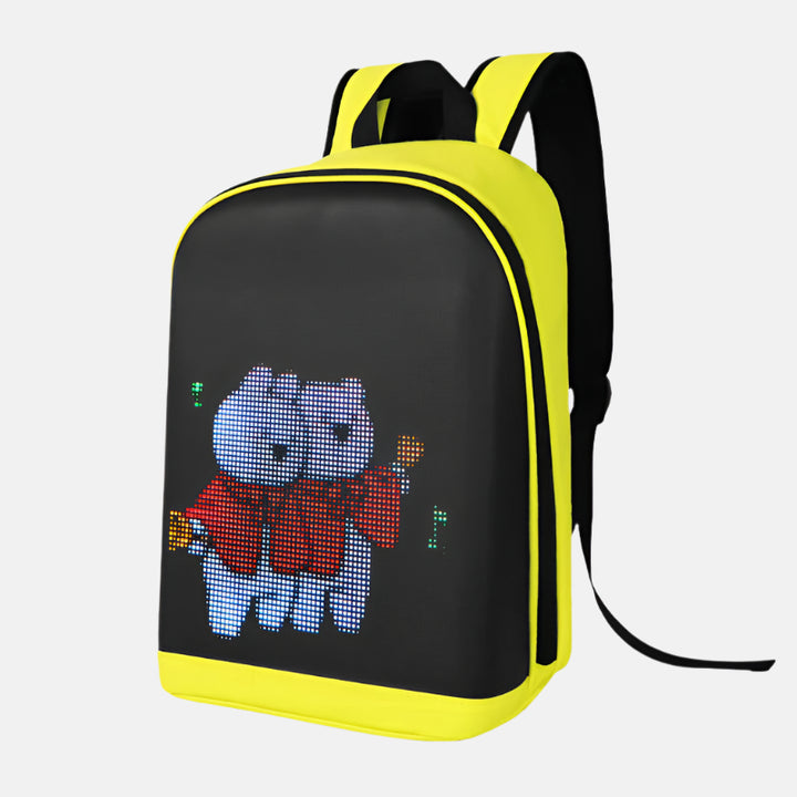 Premium LED Laptop Backpack - Stylish Illuminated Travel Bag for Men & Women ( Yellow)