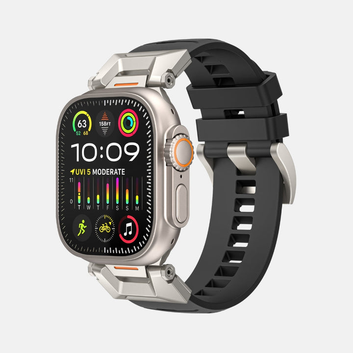 Luxury FKM Silicone Sport Bands For Apple Watch 42/44/45/46/49MM