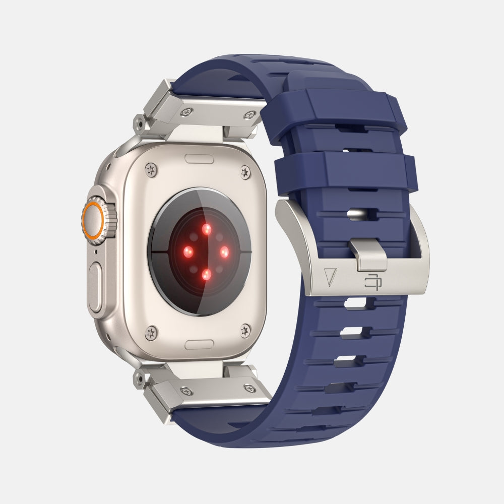 Luxury FKM Silicone Sport Bands For Apple Watch 42/44/45/46/49MM