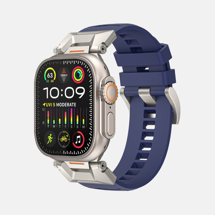 Luxury FKM Silicone Sport Bands For Apple Watch 42/44/45/46/49MM