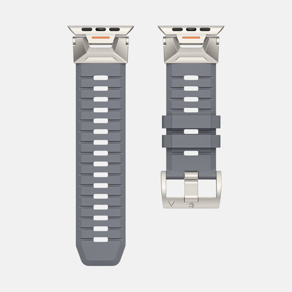 Luxury FKM Silicone Sport Bands For Apple Watch 42/44/45/46/49MM