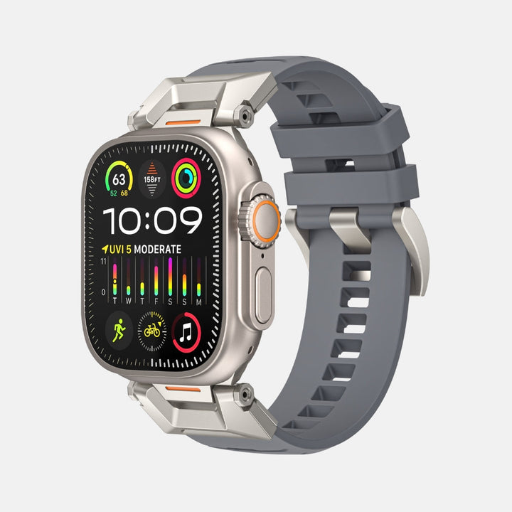 Luxury FKM Silicone Sport Bands For Apple Watch 42/44/45/46/49MM