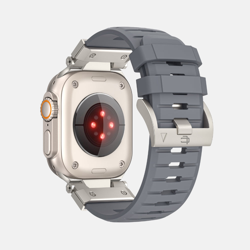 Luxury FKM Silicone Sport Bands For Apple Watch 42/44/45/46/49MM