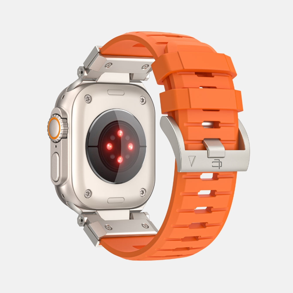 Luxury FKM Silicone Sport Bands For Apple Watch 42/44/45/46/49MM