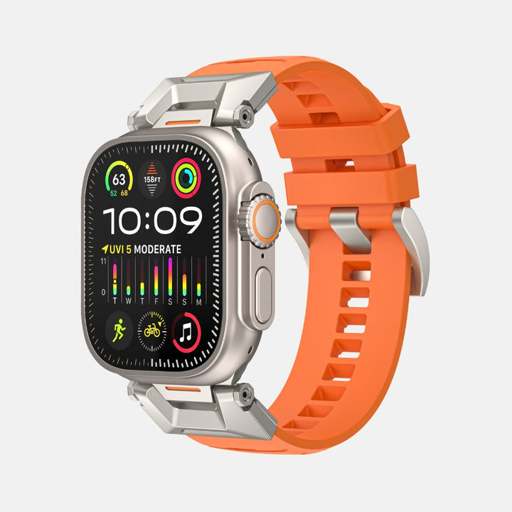 Luxury FKM Silicone Sport Bands For Apple Watch 42/44/45/46/49MM