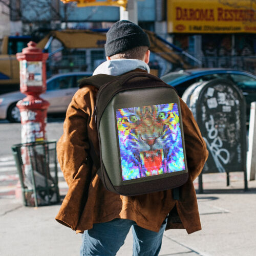 Premium LED Laptop Backpack - Stylish Illuminated Travel Bag for Men & Women (Black)
