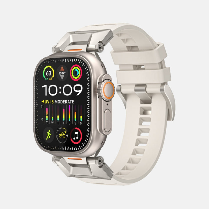 Luxury FKM Silicone Sport Bands For Apple Watch 42/44/45/46/49MM