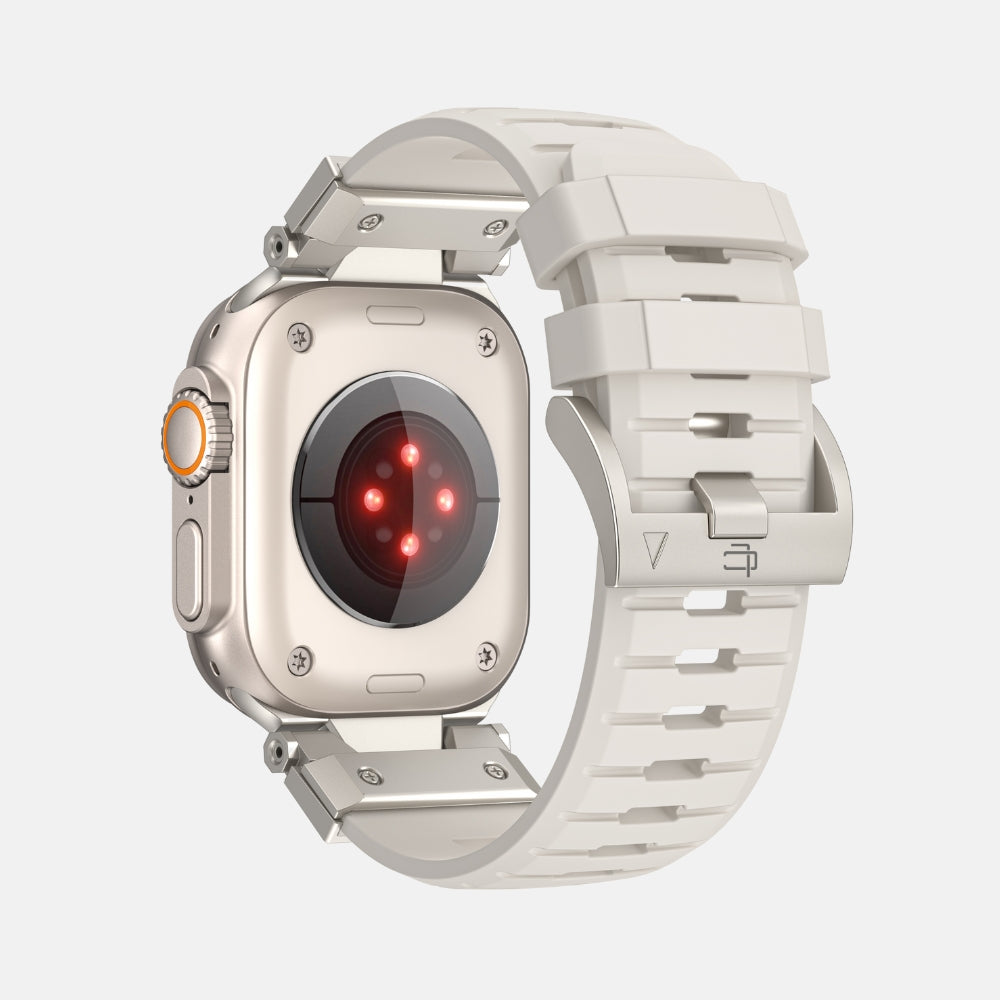 Luxury FKM Silicone Sport Bands For Apple Watch 42/44/45/46/49MM