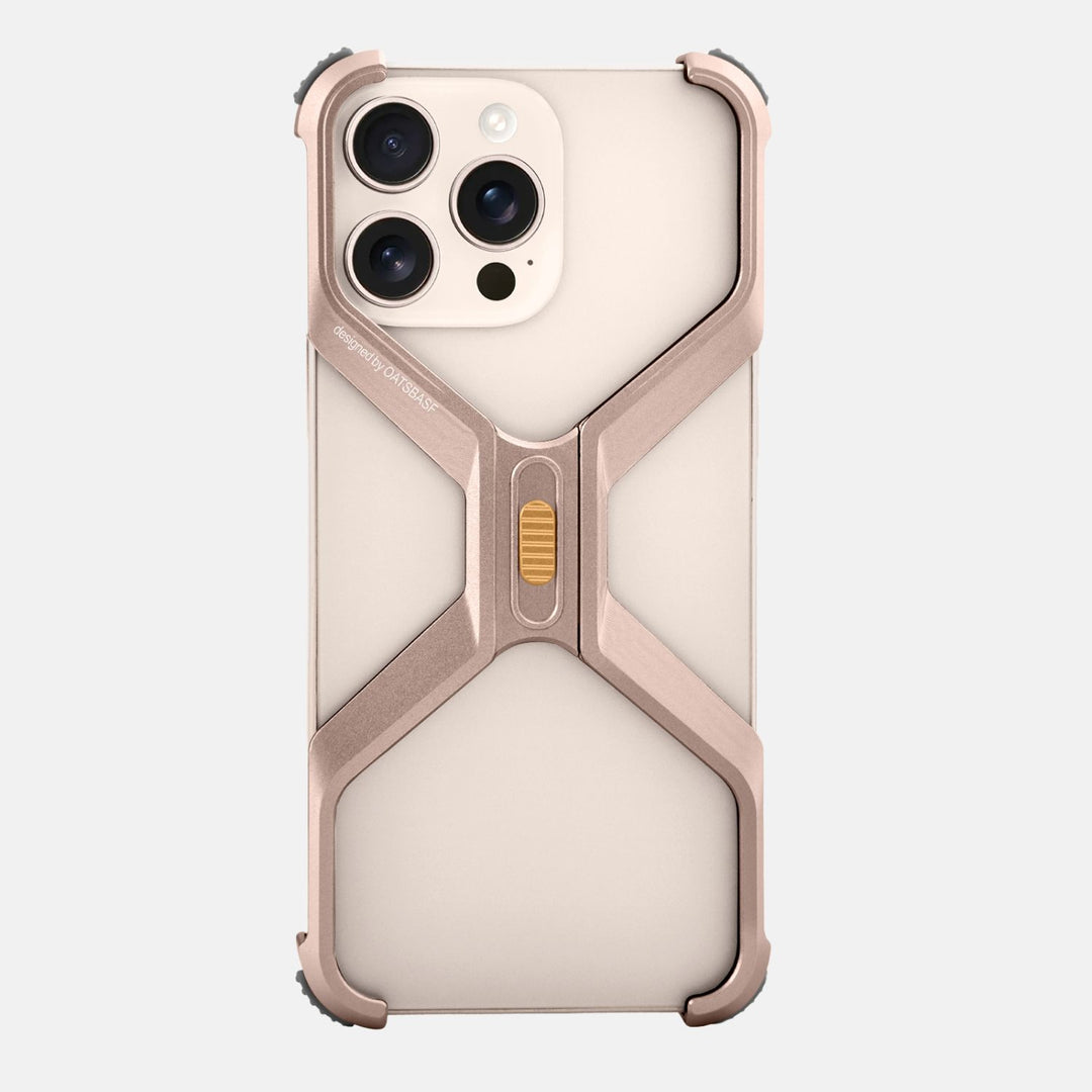 iPhone 16 Pro Back Cover / Titanium X Shape Bumper Case