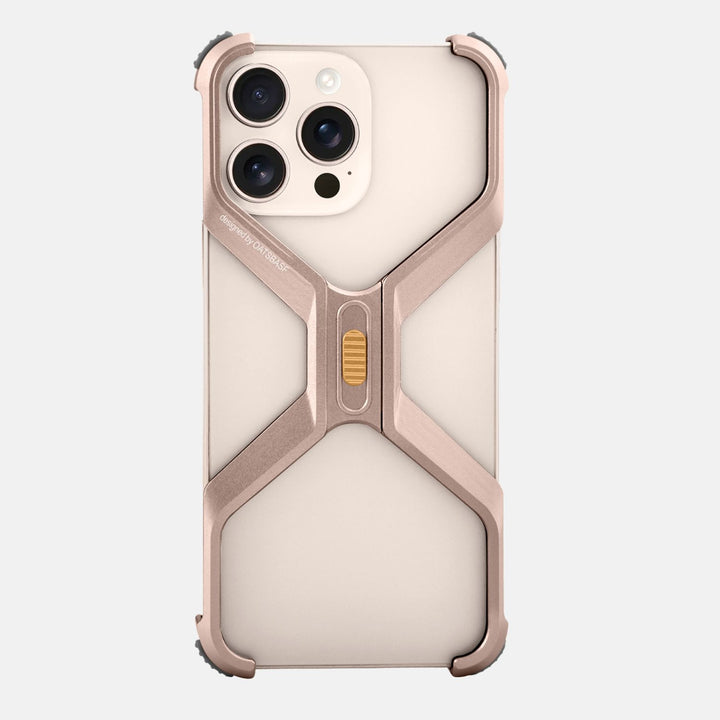 iPhone 16 Pro Back Cover / Titanium X Shape Bumper Case