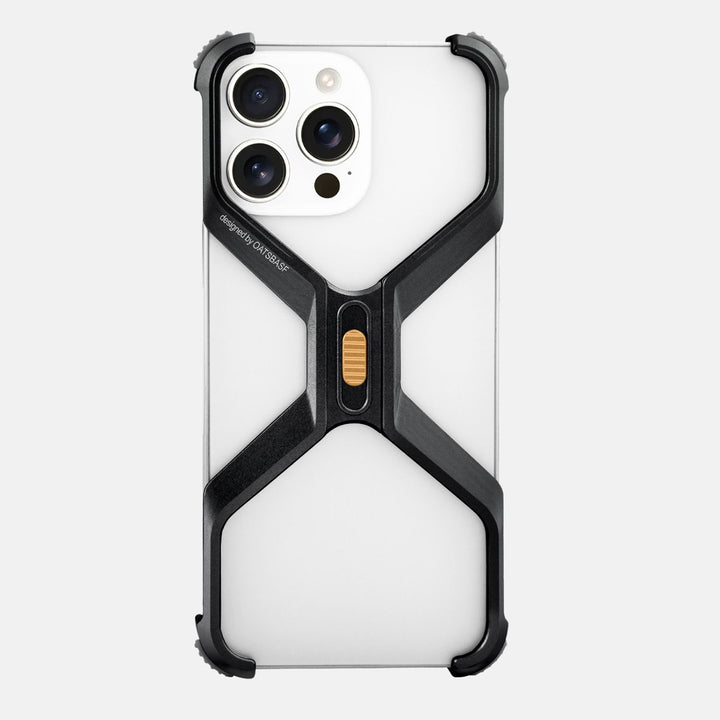 iPhone 16 Pro Back Cover / Titanium X Shape Bumper Case