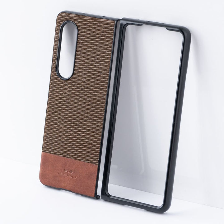 Samsung Galaxy Z Fold 3 Back Cover / British Series Leather Case - Aprozone