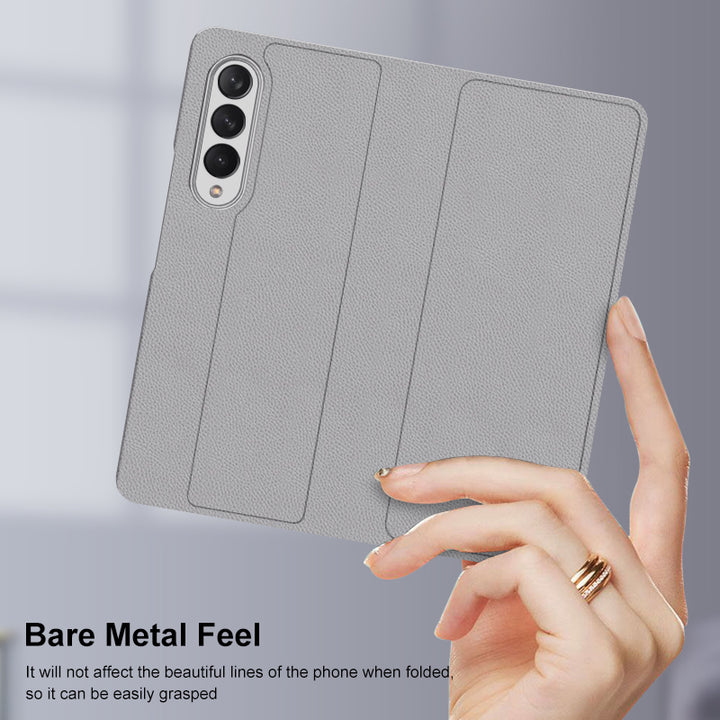 Samsung Galaxy Z Fold 3 Back Cover / Leather Foldable Flip Cases - Aprozone