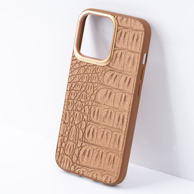 iPhone 13 ProMax Croco Dirty Series Genuine Leather Case