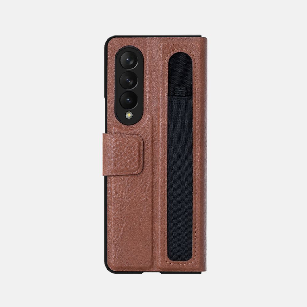 Samsung Galaxy Z Fold 3 Back Cover / Genuine Leather Case Case Nillkin - Aprozone