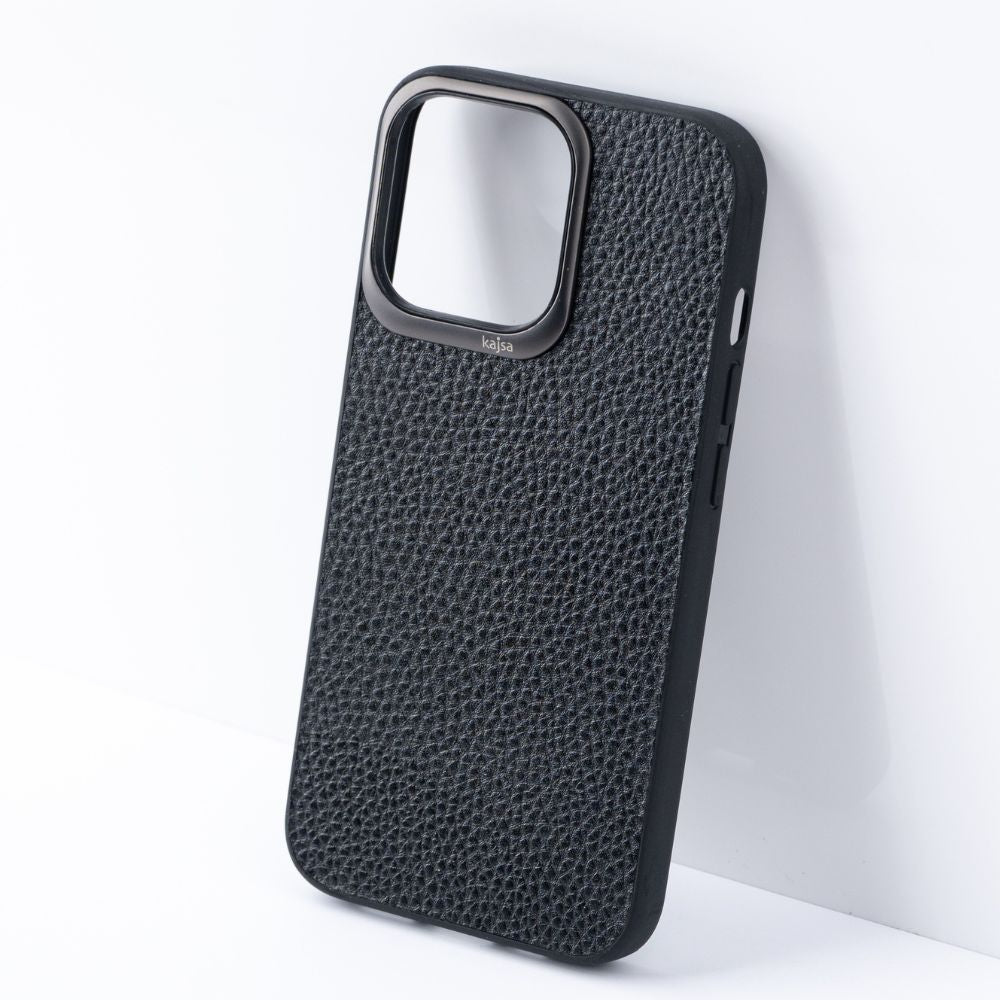 iPhone 13 ProMax Back Cover / Litchi Grain Series Genuine Leather Case