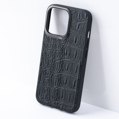 iPhone 13 Pro Croco Dirty Series Genuine Leather Case