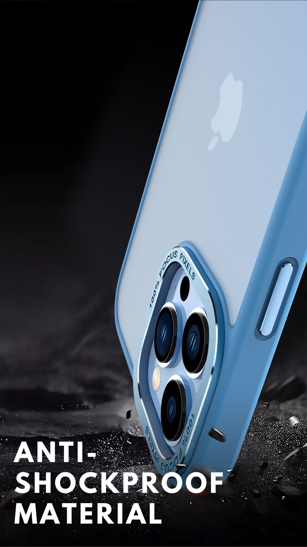 Frosted Matte Sierra Blue Case For iPhone 13/13Pro/13ProMax
