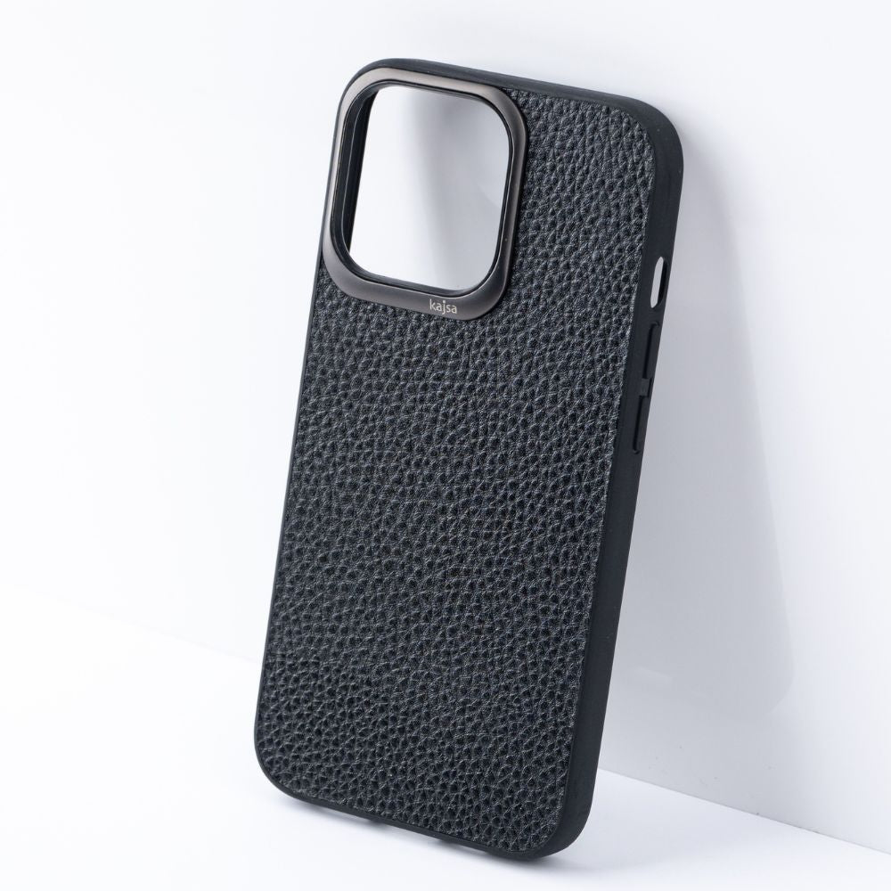 iPhone 13 Pro Litchi Grain Series Genuine Leather Case