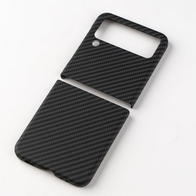 Galaxy Z Flip-4 Carbon Fiber Texture  Premium Case