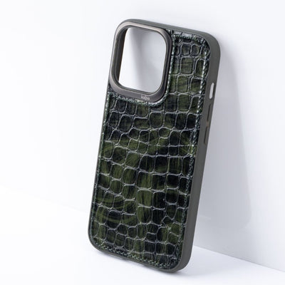 iPhone 13 ProMax Stone Series Genuine Leather Case
