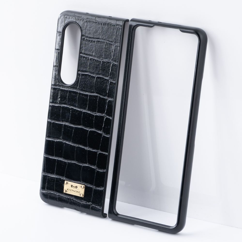 Samsung Galaxy Z Fold 3 Back Cover / Croco Series Leather Case - Aprozone