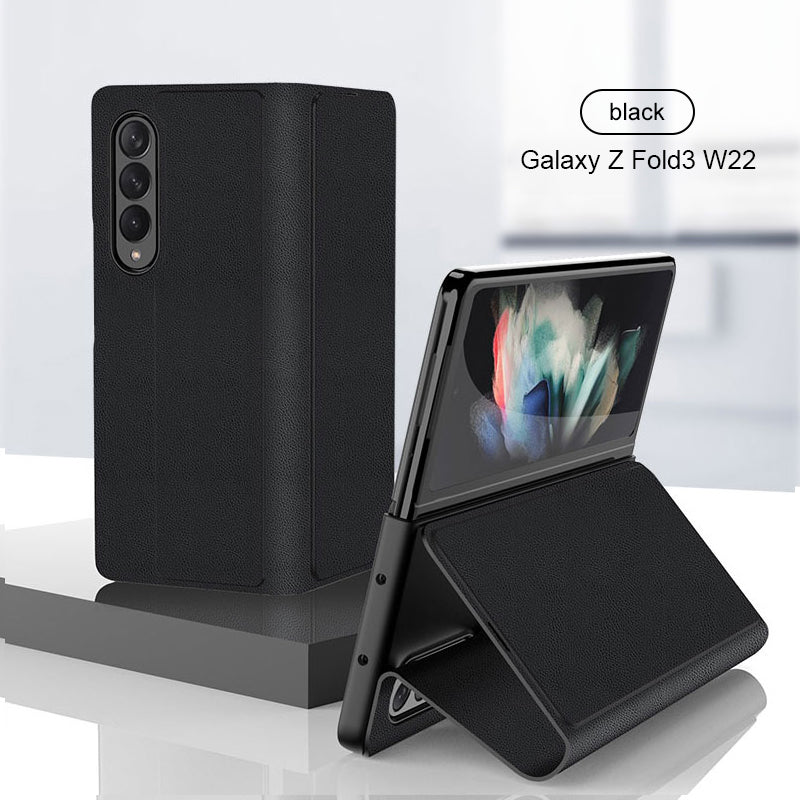 Samsung Galaxy Z Fold 3 Back Cover / Leather Foldable Flip Cases - Aprozone