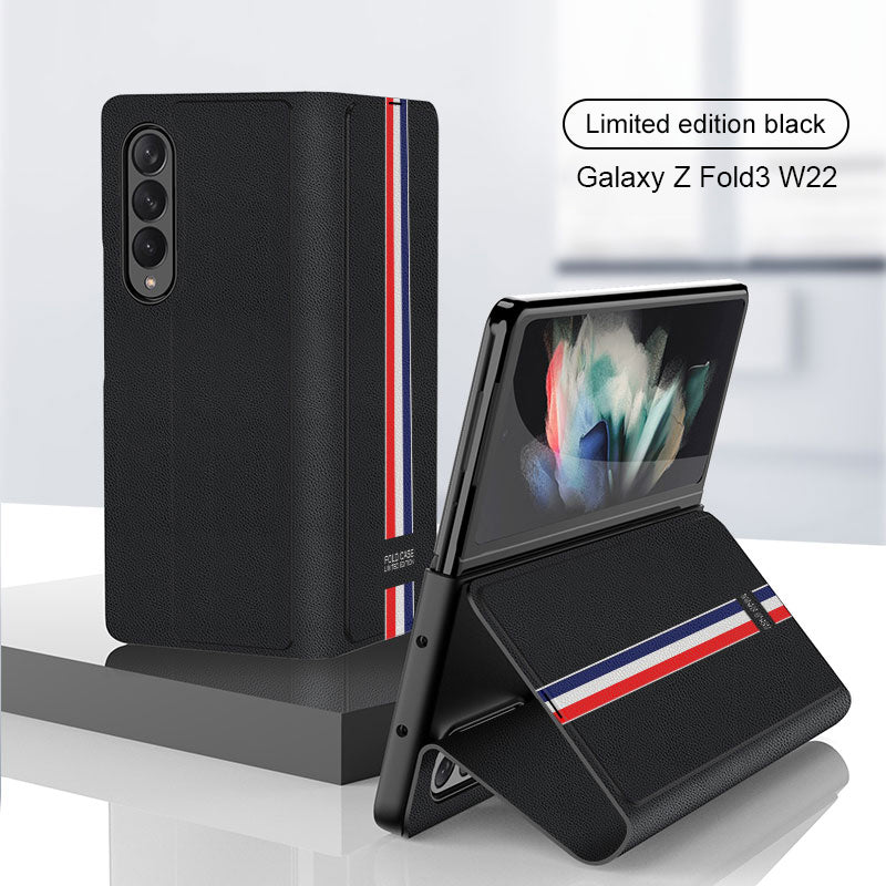 Samsung Galaxy Z Fold 3 Back Cover / Leather Foldable Flip Cases - Aprozone