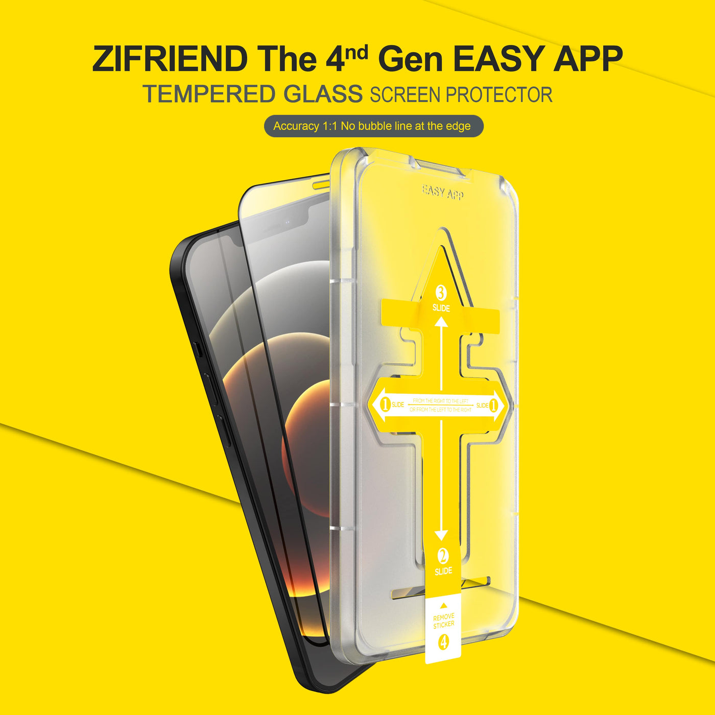 Easy App 5D Tempered Glass Protector For iPhone 12 Series