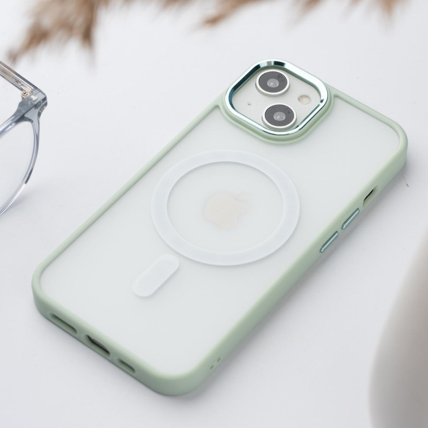 iPhone 14 Plus Shockproof Frosted Magsafe Case
