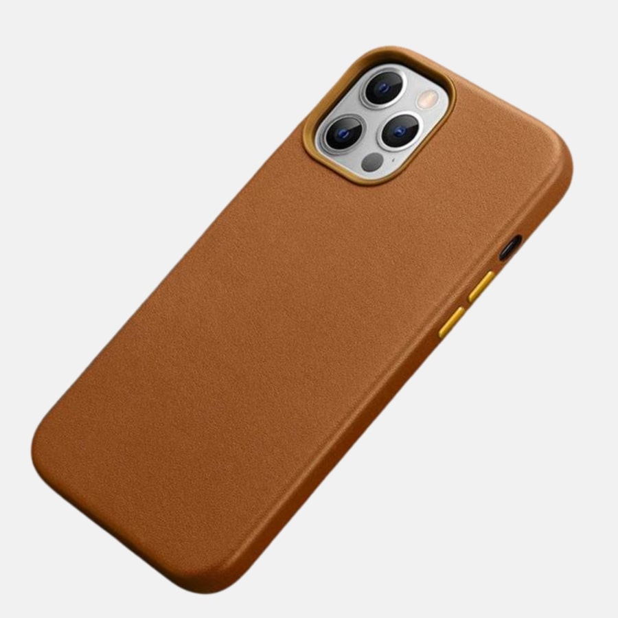 Luxury Leather Mag-Safe Support Magnetic Case For iPhone 12 Series